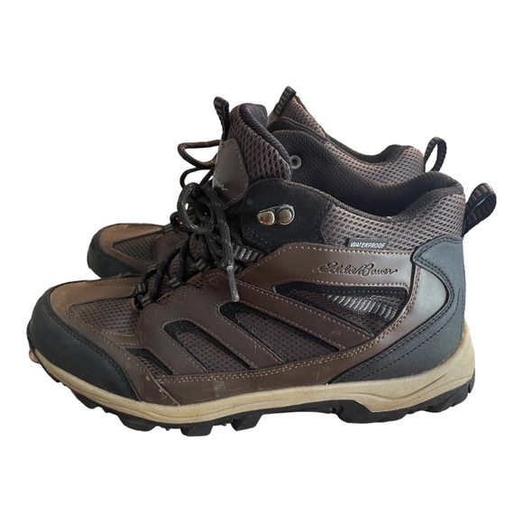 EDDIE BAUER MEN'S HIKING BOOT MODEL: GRAHAM  COLOR: BROWN SIZE: 11 - Picture 4 of 11